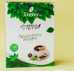 Stevia en Polvo Trever - 100 sobres - 80gr cada uno - - comprar online