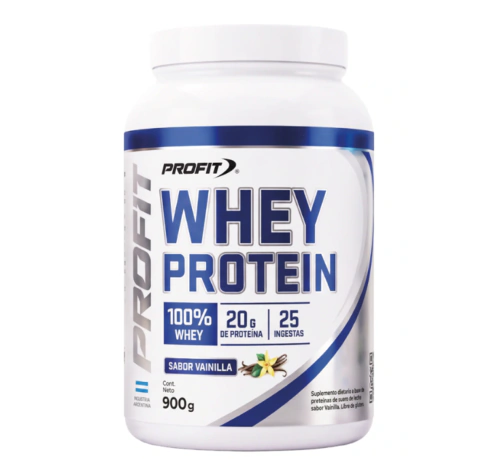 100% Whey Protein - Sabor Vainilla - 900gr - PROFIT -
