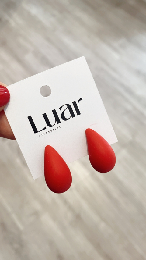 Aros Gota rojo