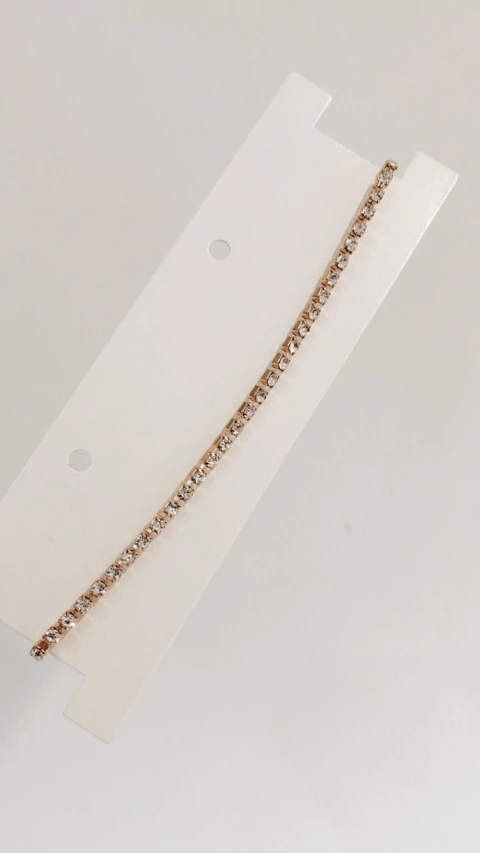 Choker Strass simple dorado