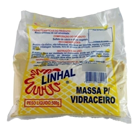 Massa Vidro Vidraceiro 500g Linhal