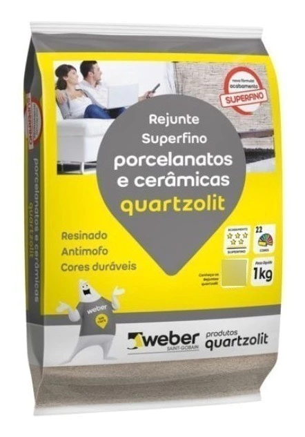 Rejunte Porcelanato 1kg Quartzolit