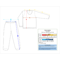 Art. 9060 - Piyama varón - tienda online