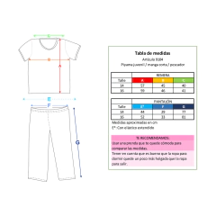 Art. 9104 - Piyama juvenil nena - Miraggio - Ropa para dormir y estar en casa