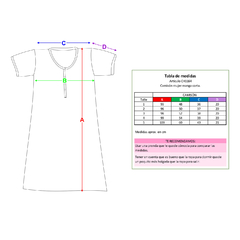 Art. CH1164 - Camisón mujer - Miraggio - Ropa para dormir y estar en casa