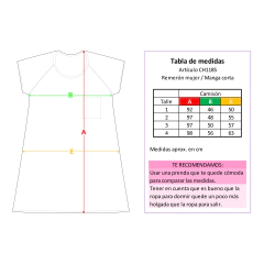 Art. CH1185 - Camisón mujer - Miraggio - Ropa para dormir y estar en casa