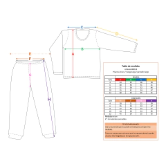 Art. MI9124 - Piyama nena y varón - comprar online