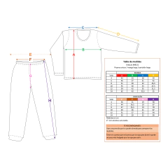 Art. MI9131 - Piyama nena y varón - tienda online