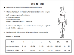 Imagen de Art. W12705 - Piyama mujer