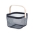 Cesta Wood Metal Black