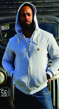 Campera Algodon Gris Melange