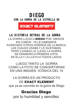 Remera Diego con la Gorra De Exact Element - tienda online