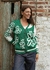 CARDIGAN FLOR VERDE INGLES - tienda online