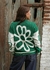 CARDIGAN FLOR VERDE INGLES - Aoni Design