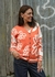 CARDIGAN FLOR NARANJA - comprar online