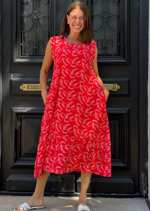 VESTIDO CRISTAL ROJO - comprar online