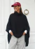 PONCHO TEJIDO NEGRO - tienda online