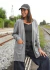 SACO ABIERTO LARGO GRIS - tienda online