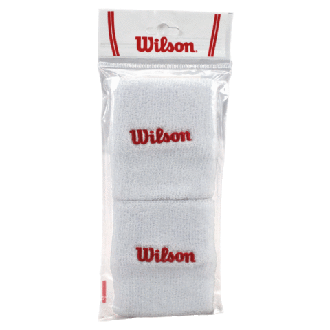Muñequera Wilson Doble (Blancas)