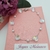 PULSERA CORAZONES CRISTAL Y PERLAS