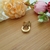 AROS CLIP ARENADO ACERO DORADO
