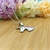 COLLAR UNICORNIO CON ROSA - JOYAS MÓNACO