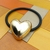 COLITA PARA EL PELO CON CORAZÓN METAL DORADO - comprar online