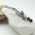 COLLAR COLIBRÍ CON MINERAL ÁGATA FUCSIA Y VERDE - tienda online