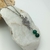 COLLAR CACTUS CON MINERAL ÁGATA VERDE - comprar online