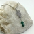 COLLAR CACTUS CON MINERAL ÁGATA VERDE - tienda online