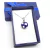 COLLAR PELOTA AZUL Y BLANCA TRIDIMENSIONAL (NO INCLUYE ESTUCHE)