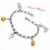 PULSERA FEMINISTA CON ESFERAS NARANJAS / SE VA A CAER, NO ES NO Y PUÑO FEMINISTA / PU108 - comprar online