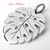 COLLAR HOJA MONSTERA - tienda online