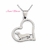 COLLAR CORAZÓN PERRO SALCHICHA