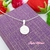 COLLAR MEDALLA SAN BENITO ACERO BLANCO