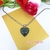 COLLAR CORAZÓN MINERAL VERDE - comprar online