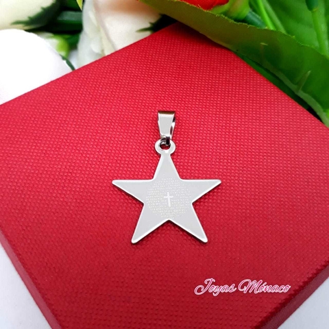 DIJE ESTRELLA CON CRUZ