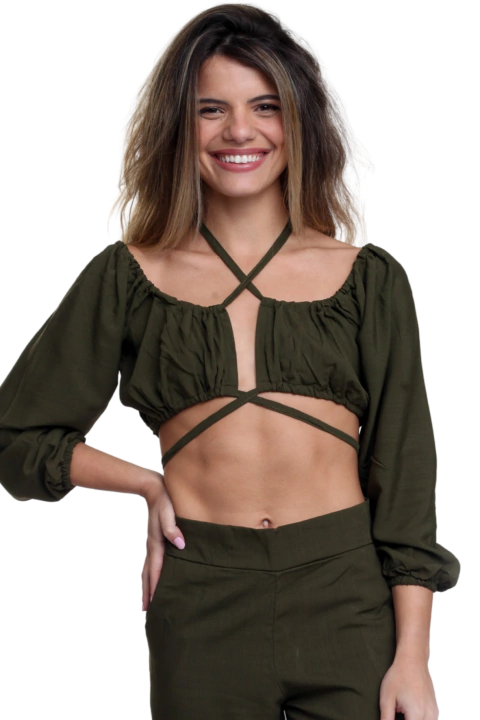 CROPPED LUNA VERDE - comprar online