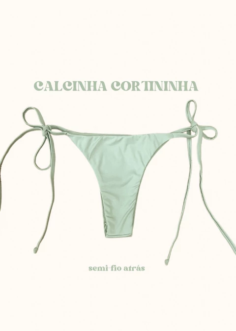 CALCINHA CORTININHA MATCHA (VERDE CLARO) - comprar online