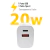 Carregador Peining Carga Turbo 20W 2 Portas Usb e Tipo-C na internet