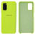 Capa Cover Silicone Aveludada Compatível com Galaxy A03S Verde Neon