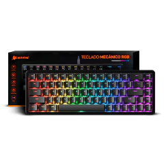 Teclado Mecânico Gamer Compacto com Fio PEI-FR3025 Peining