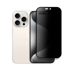 Película Privacidade Fosca Para iPhone 15 Pro Feita em Cerâmica 9H