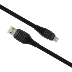 Cabo de Dados Lightning para iPhone Resistente Preto 1m