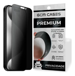 Película Privacidade Fosca Para iPhone 16 Pro Max Feita em Cerâmica 9H