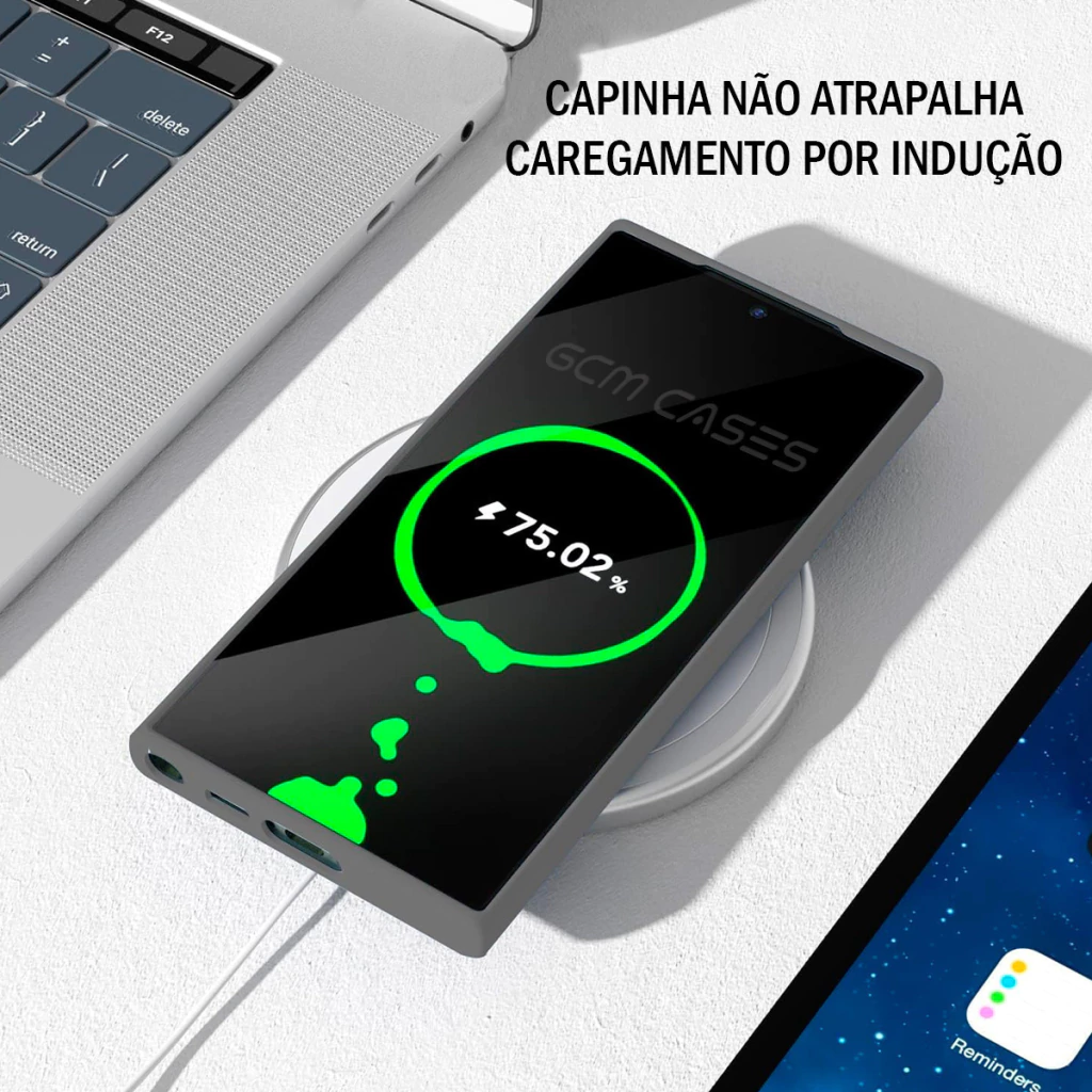 Capinha Celular iPhone A26 Lisa Silicone Aveludado com Proteção Câmera