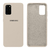 Capinha Celular Galaxy S20 Plus Silicone Aveludado Branco Antigo