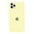 Capinha Celular para iPhone 11 Pro Max Silicone Aveludado Amarelo Bebê