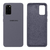 Capinha Celular Galaxy S20 Plus Silicone Aveludado Cinza Lavanda