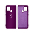 Capinha Celular Galaxy A21S Silicone Cover Aveludado Roxo Purpura